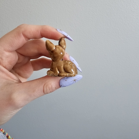 Mini fawn ceramic glossy Figurine Wade England vintage cute decor - Picture 4 of 4